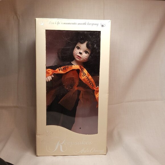 Marie Osmond Happy Howling-Ween Kitty Keepsake Porcelain Doll - Picture 5 of 9
